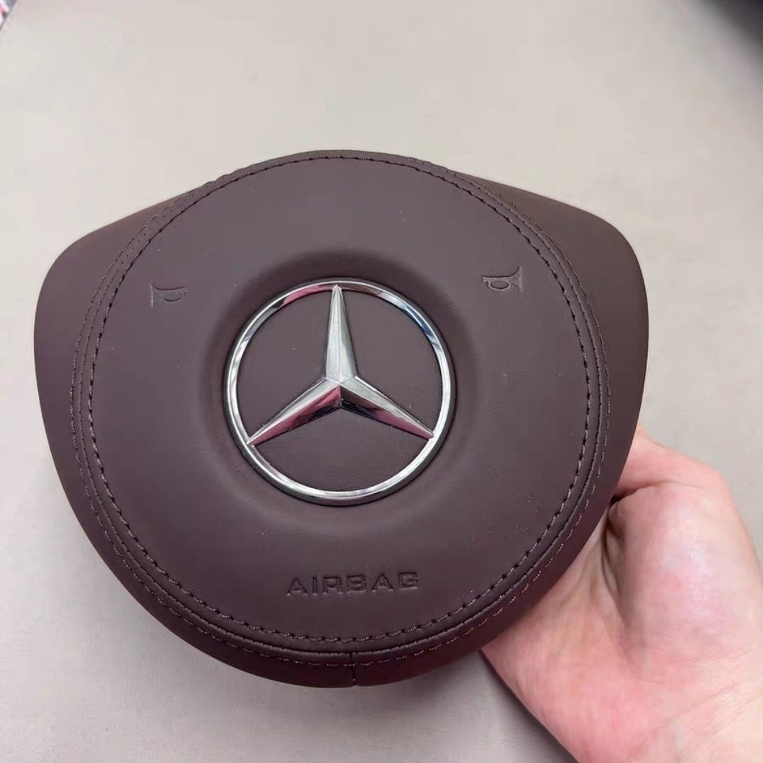 Adaptation for Mercedes-Benz C-Class C205, 213 V260, E200 Wuling steering wheel cover, horn cover modification, upgrade to leather material