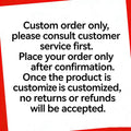 To customize various models and colors, please contact the customer service and place your order here.