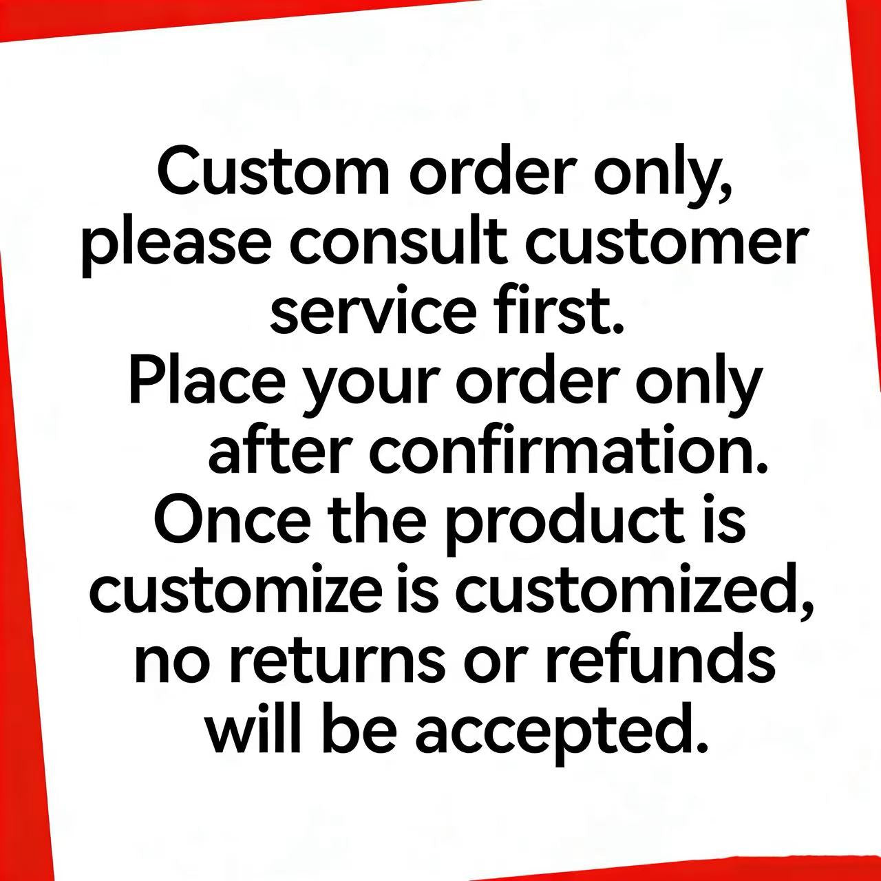 To customize various models and colors, please contact the customer service and place your order here.