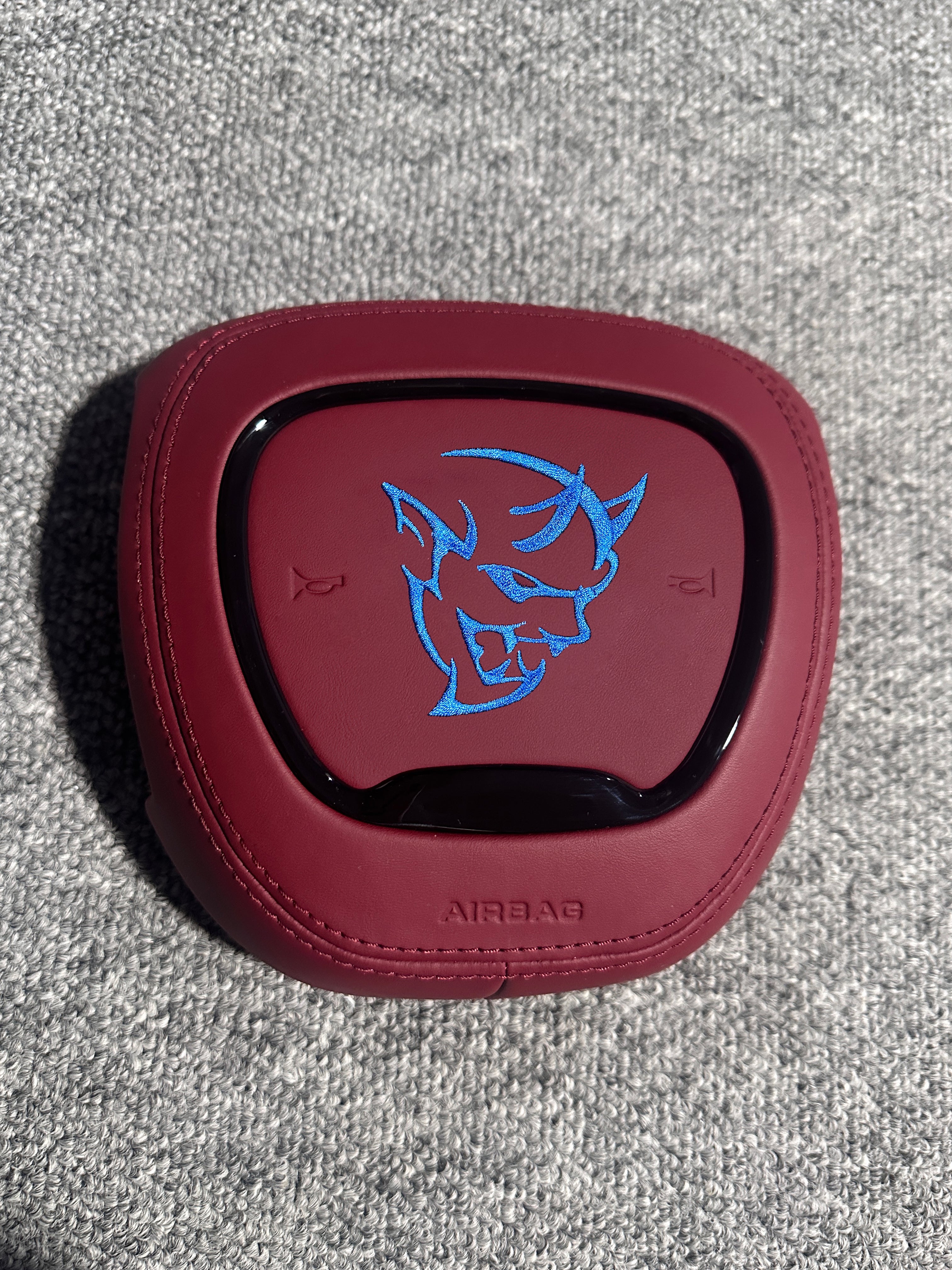 Dodge Charger Challenger 2015-2023 Horn Cover Button Steering Wheel Nappa